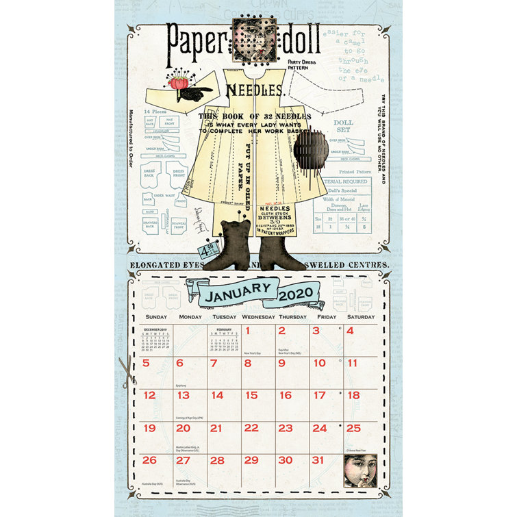 Lang She Who Sews 2020 Calendar Wall Décor Wayfair